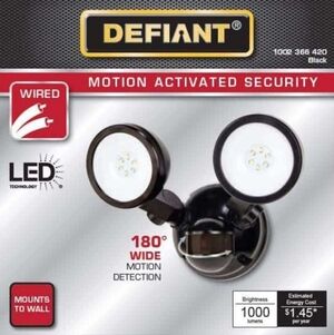 New Defiant Led motion activated security motion detector